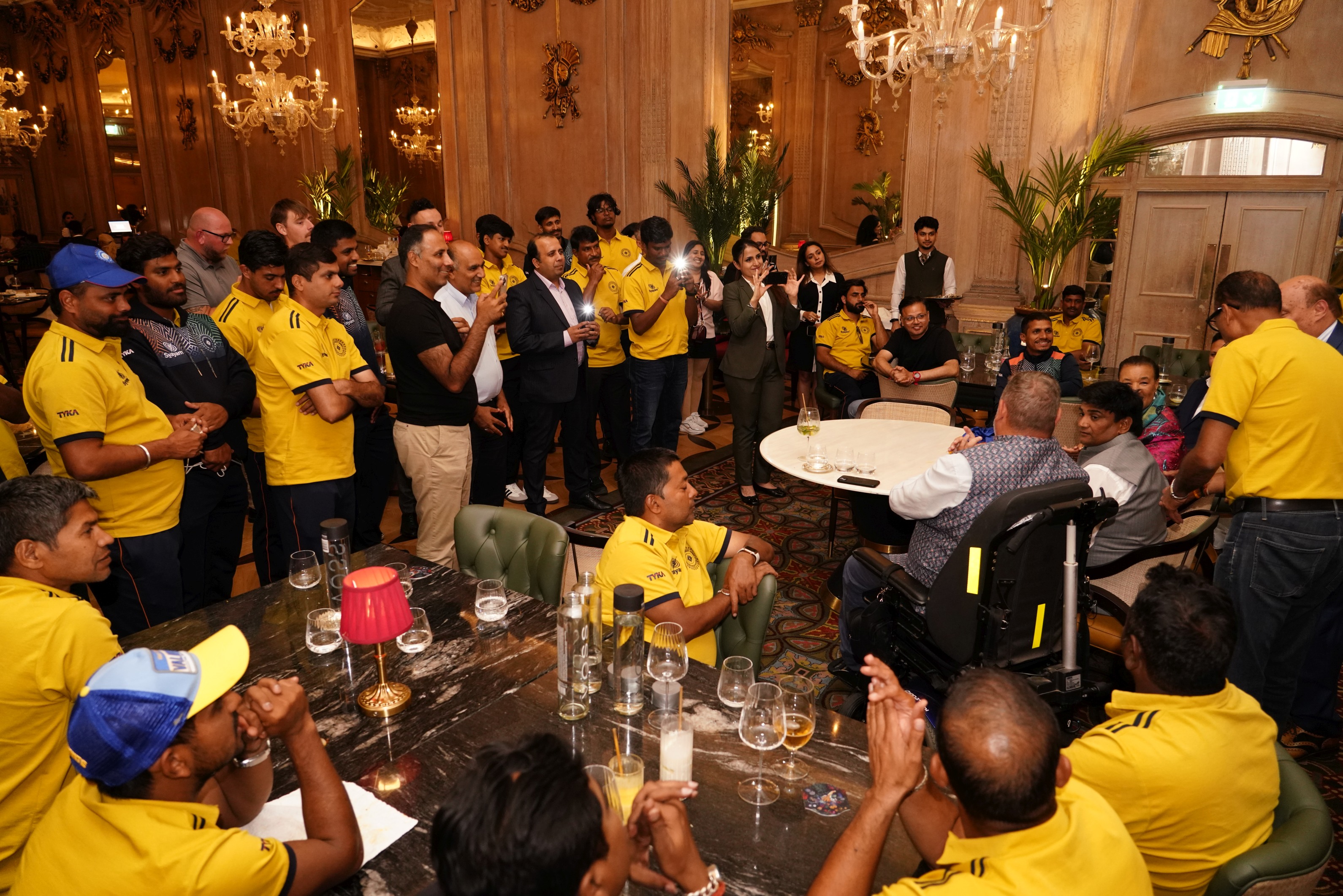 India disability cricket team dinner hosted by KP Smart Sports at Madhu’s Mayfair