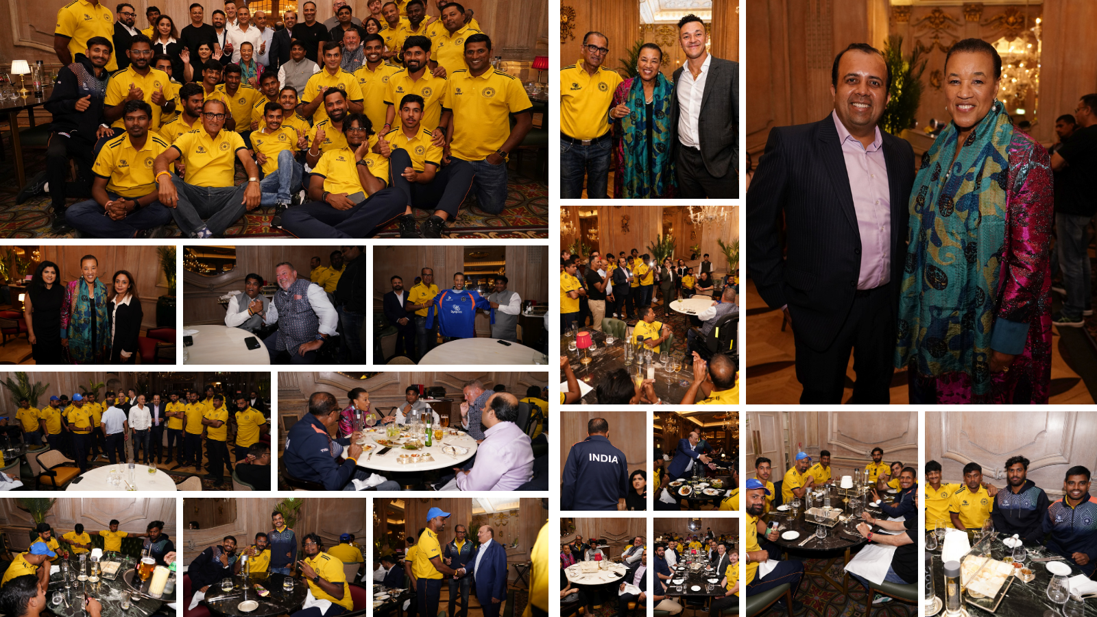 India disability cricket team dinner hosted by KP Smart Sports at Madhu’s Mayfair