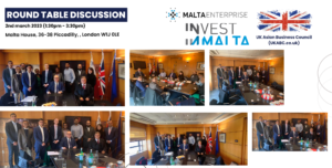 UKABC and Malta High Commission Successfully Host Exclusive Round Table Discussion on Investment Opportunities in Malta